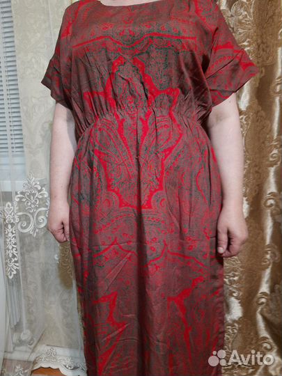 Штапельное платье