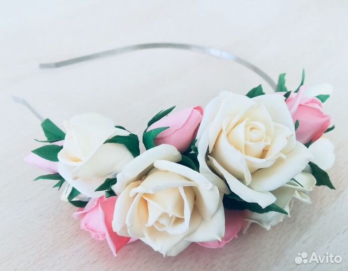 Ободки, брошки, заколки ручной работы