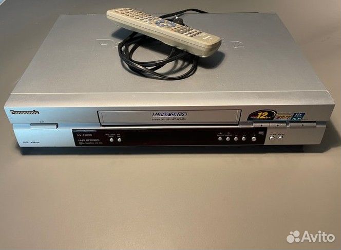 Видеомагнитофон Panasonic, 6 головок, Hi-Fi, s-vhs