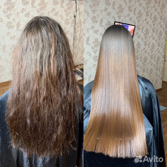 Кератиновое выпрямление волос, ботокс волос