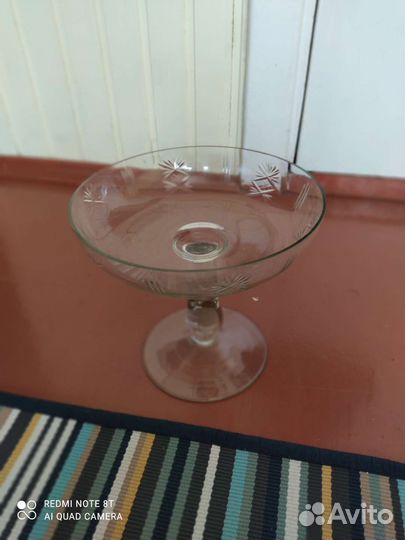 Ваза для фруктов на ножке СССР