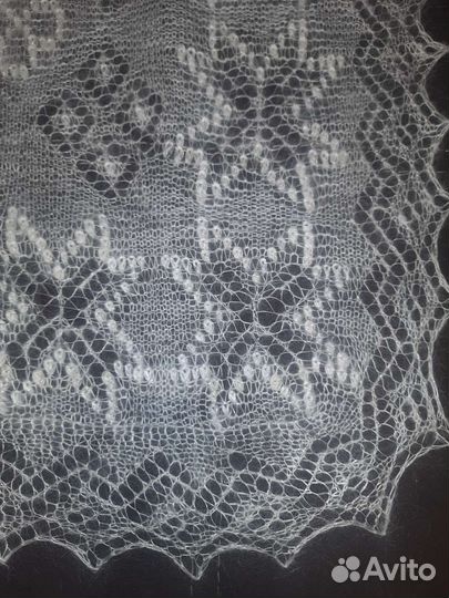 Оренбургский пуховый платок, паутинка, шаль