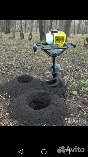 Бурение ям для забора и сваи для построек