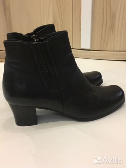 Ботильоны кожаные
