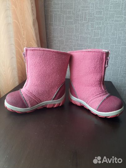 Валенки для девочки размер 25 розовые