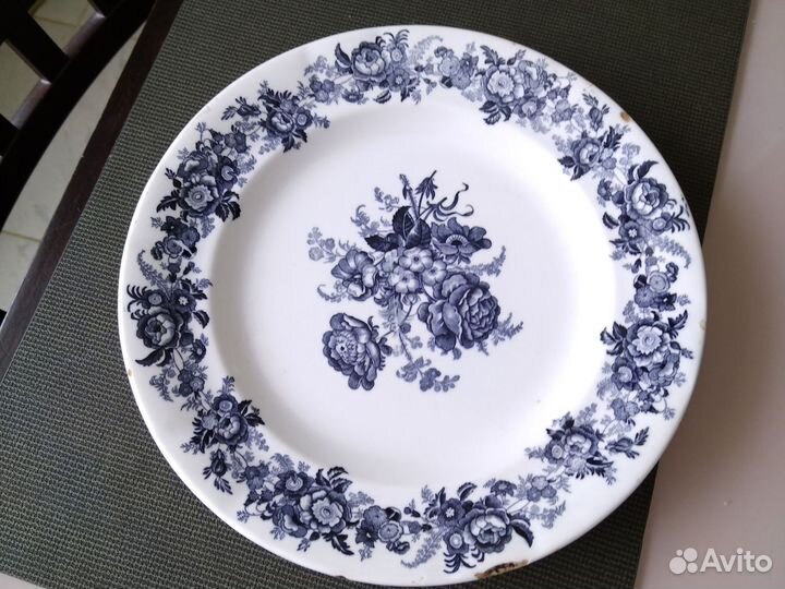 Антикварная тарелка фабрика Кузнецова