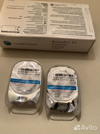 Линзы контактные ежемесячной замены