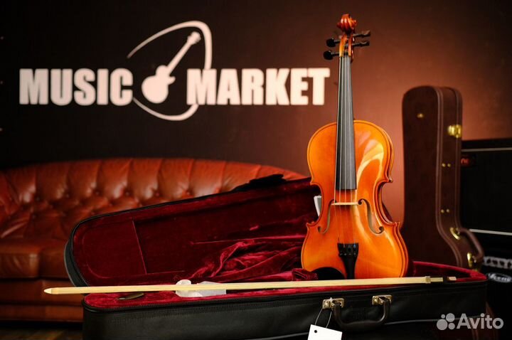 Скрипка Strunal 4/4 + Полный Комплект