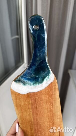 Сервировочная доска из эпоксидной смолы