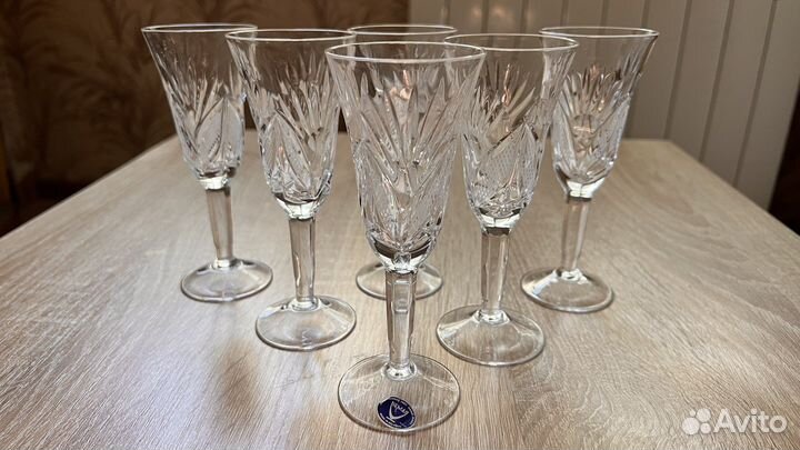 Наборы: Стакан высокий. Хрустальные фужеры