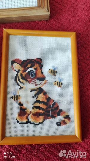 Готовая вышивка крестом комплектом