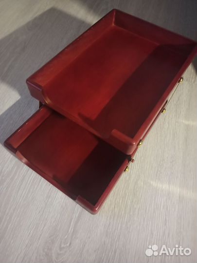 Органайзер деревянный для бумаг