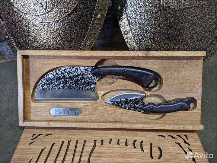 Сербский нож тяпка в наборе