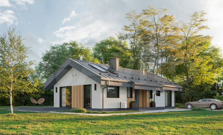 Коттедж 114 м² на участке 10 сот.