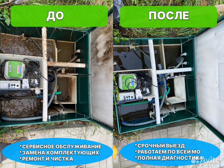 Обслуживание ремонт и чистка септика топас Астра