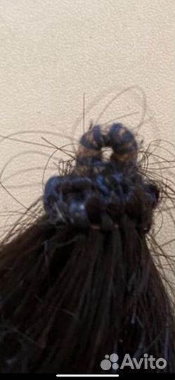 Хвост из натуральных волос 70 см