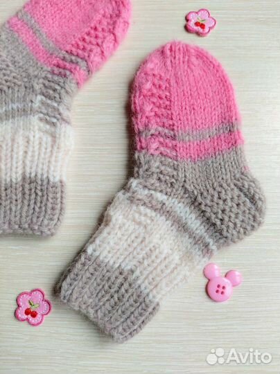 Носки детские ручной вязки п/ш