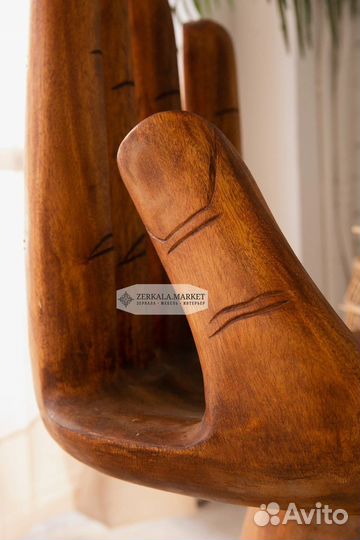 Стул кресло рука из масства дерева 90 см