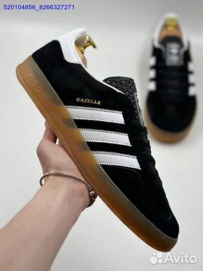 Кроссовки Adidas Gazelle Black (Арт.18441)