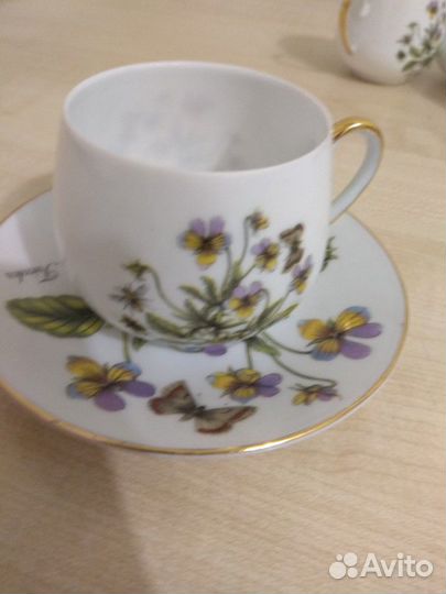 Набор чашка и блюдце на 6персон