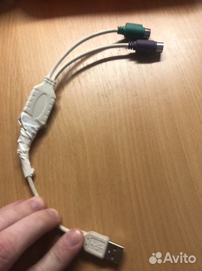 Переходник с usb на 2 порта ps/2