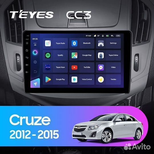 Магнитола Teyes CC3 3+32 Chevrolet Cruze 2012-2015