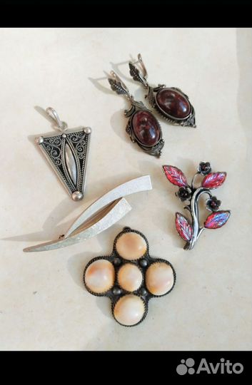 Серебряные украшения винтаж