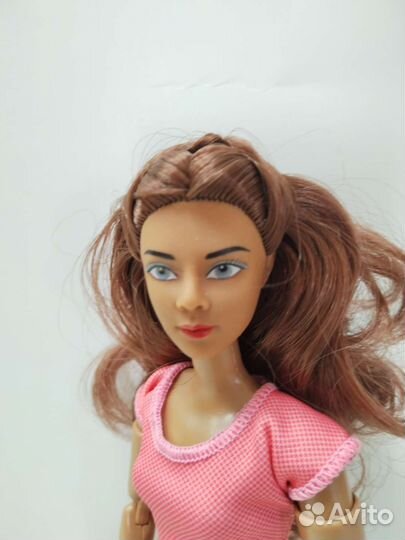 Кукла спортсменка шарнирная с велосипедом