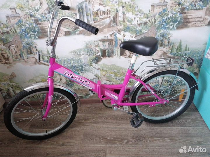 Велосипед детский розовый 