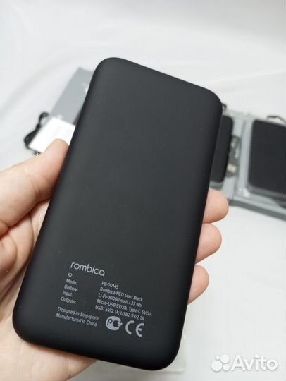 Powerbank 10000mah Rombica neo start black