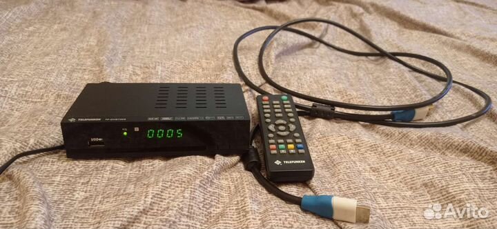 Цифровой тв тюнер+ 17 метров тв кабеля