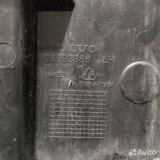 Кронштейн крепления бампера Volvo S60