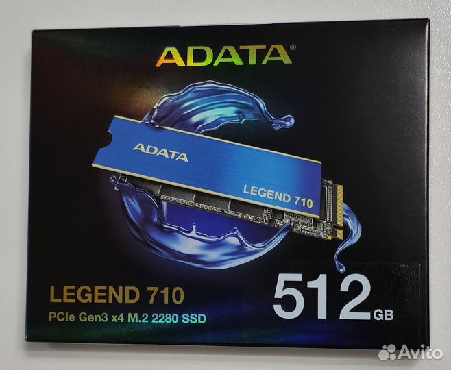 SSD накопитель adata legend 710 M.2 2280 512 гб