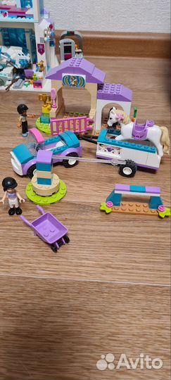 Lego лошадиная ферма horse training and trailer