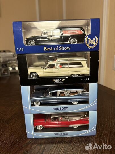 1:43 NEO/BOS: Cadillac Superrior, Mercedes 300D