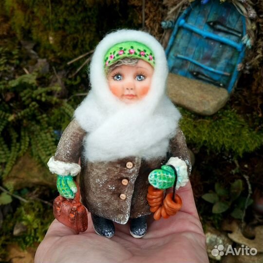 Ватные елочные игрушки СССР