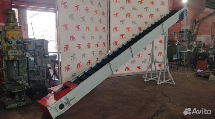 Транспортер ленточный для бентонита, силикагеля