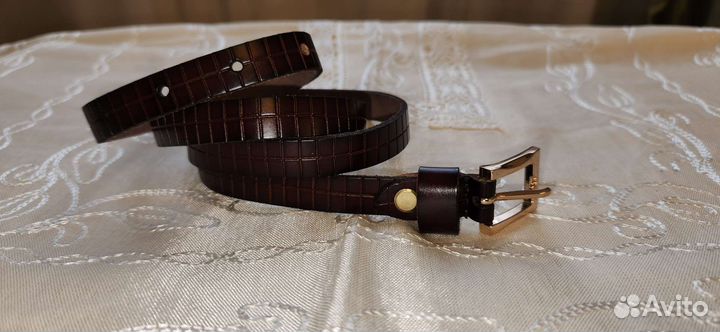 Ремень женский,натуральная кожа(замша)
