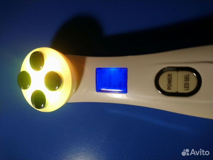 Аппарат для лица микротоки и массаж, светотерапия