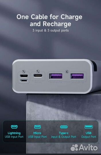 Romoss Power Bank Sence 8ps pro-pd30W; 30.000mAh