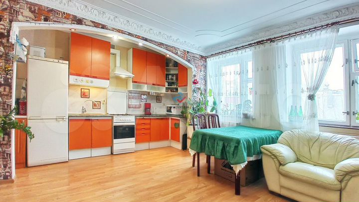 3-к. квартира, 93,1 м², 1/2 эт.