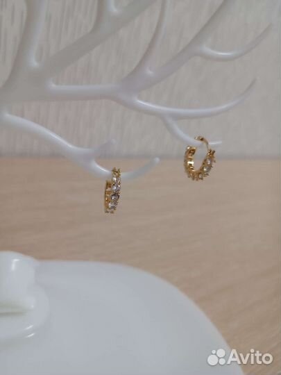 Серьги конго люкс / разные