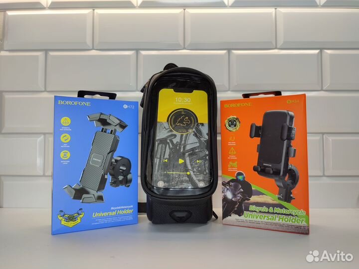 Держатели телефона на велосипед и мотоцикл