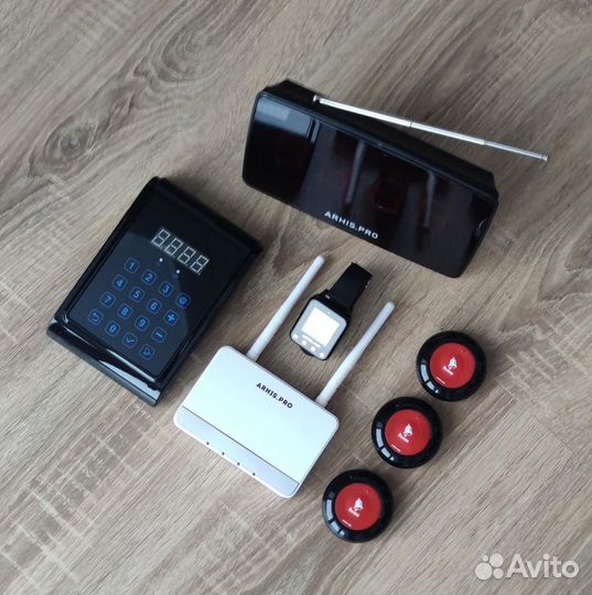 Кнопка вызова персонала, часы, табло, пуль, репите