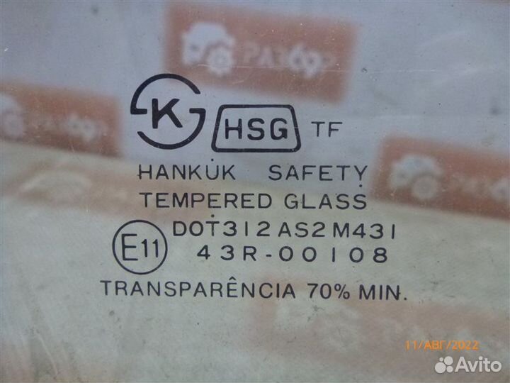 Стекло двери переднее правое Daewoo Nexia N100