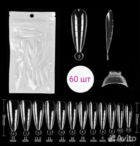 Типсы для наращивания ногтей