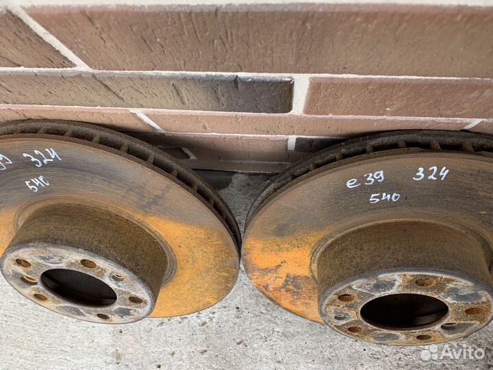 Тормозные диски передние 324 бмв е39 540