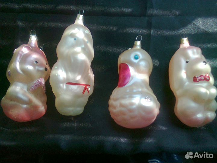 Ёлочные игрушки фигурки СССР винтаж разные наборы