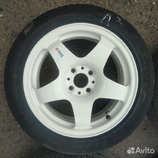 Лето Bridgestone 195/50 р15 на ковках Slik 4x98