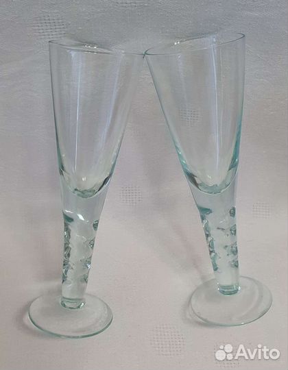 Рюмки/фужеры Бердников цветное стекло СССР